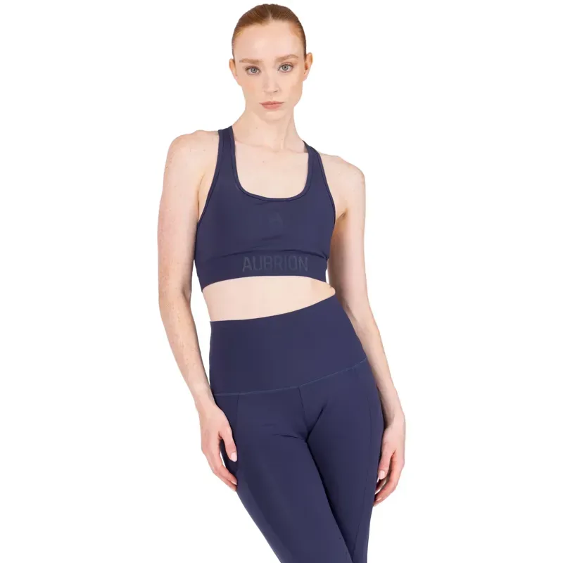 Aubrion React Womens Power Sports Bra - Midnight-2