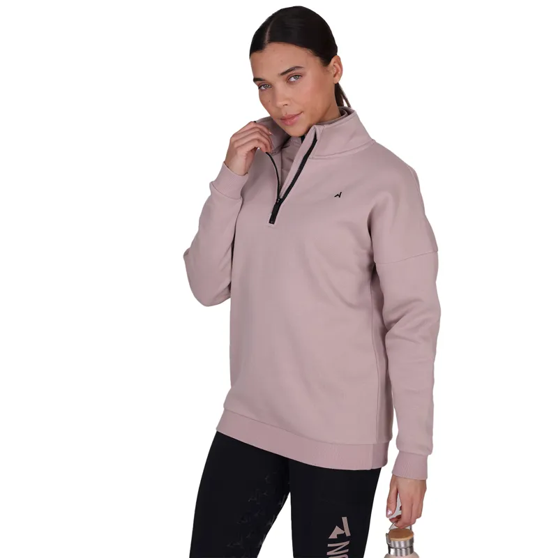 Aubrion React Womens 1/4 Zip Sweatshirt - Sand-4