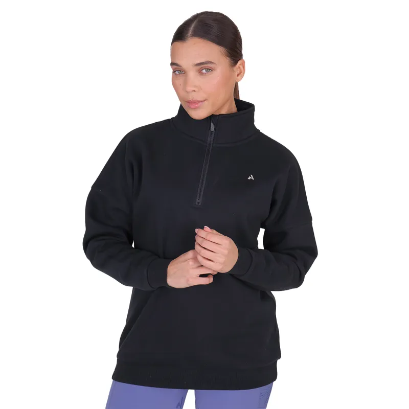 Aubrion React Womens 1/4 Zip Sweatshirt - Shadow-1