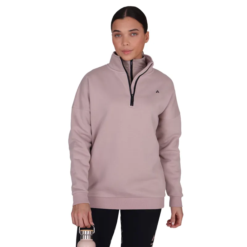 Aubrion React Womens 1/4 Zip Sweatshirt - Sand