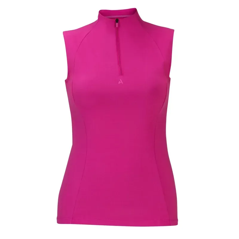 Aubrion React Womens Sleeveless Base Layer - Fuchsia-1