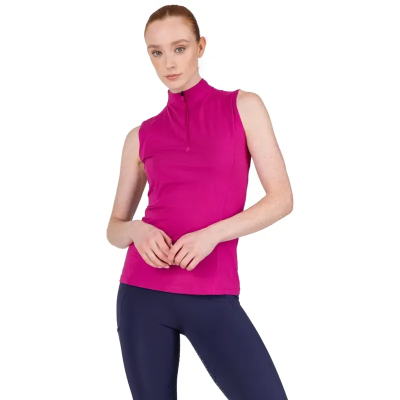 Aubrion React Womens Sleeveless Base Layer - Fuchsia-4