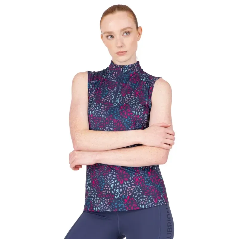 Aubrion React Womens Sleeveless Base Layer - Petal-2