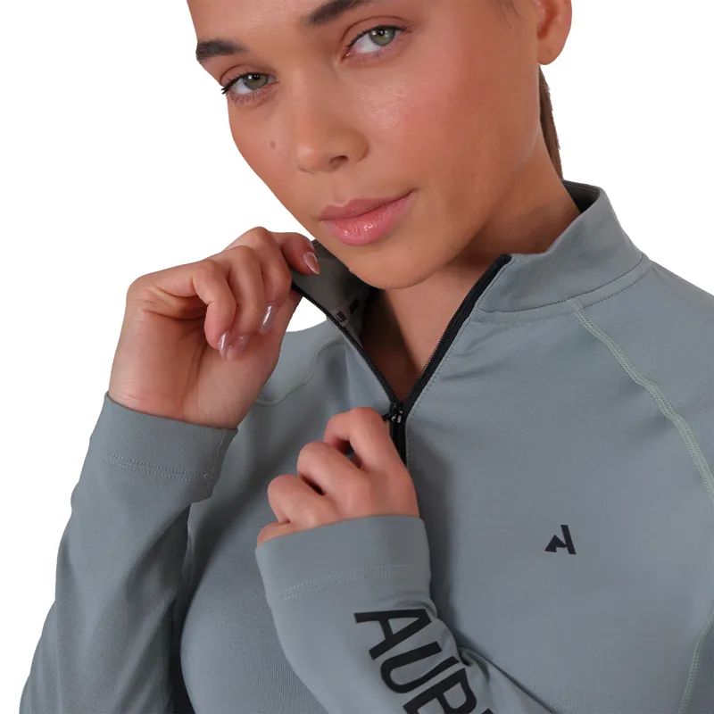 Aubrion React Womens Winter Long Sleeve Baselayer - Sage-6