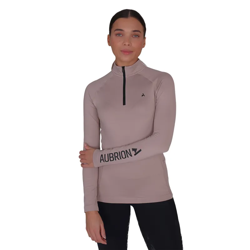 Aubrion React Womens Winter Long Sleeve Baselayer - Sand-1