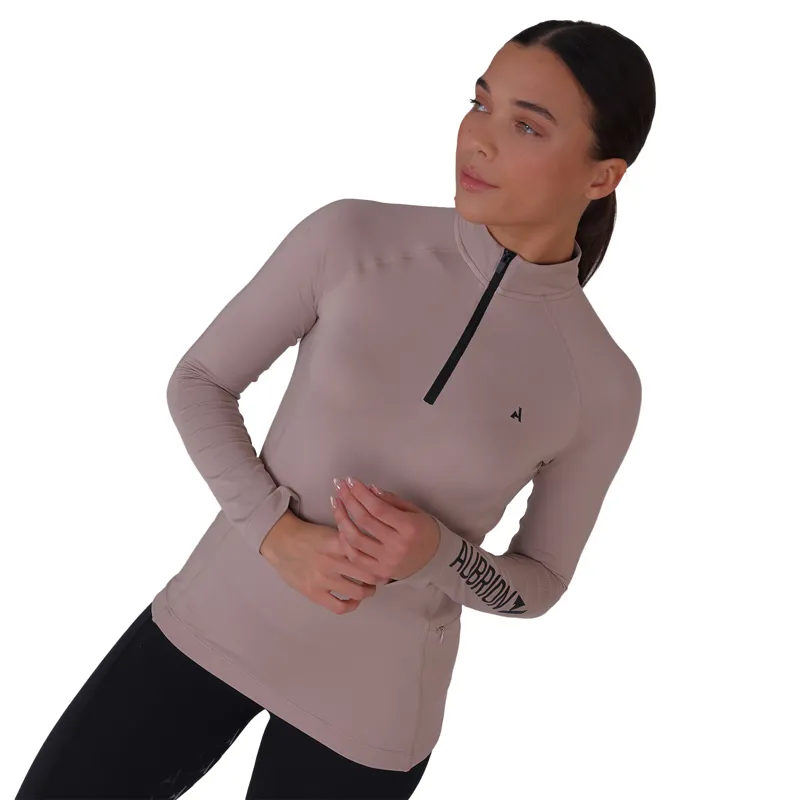 Aubrion React Womens Winter Long Sleeve Baselayer - Sand-6