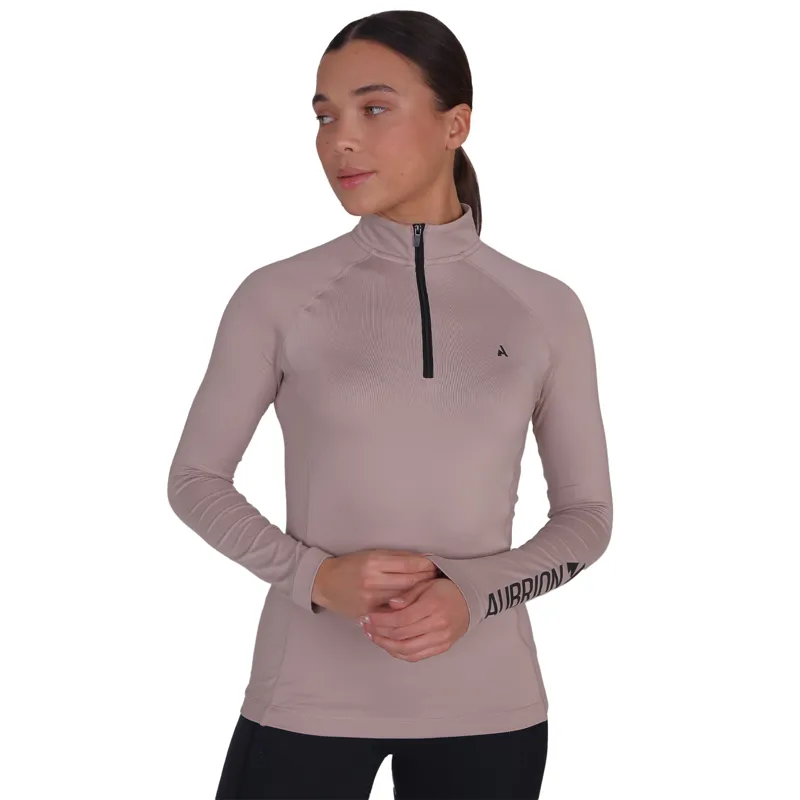 Aubrion React Womens Winter Long Sleeve Baselayer - Sand-4