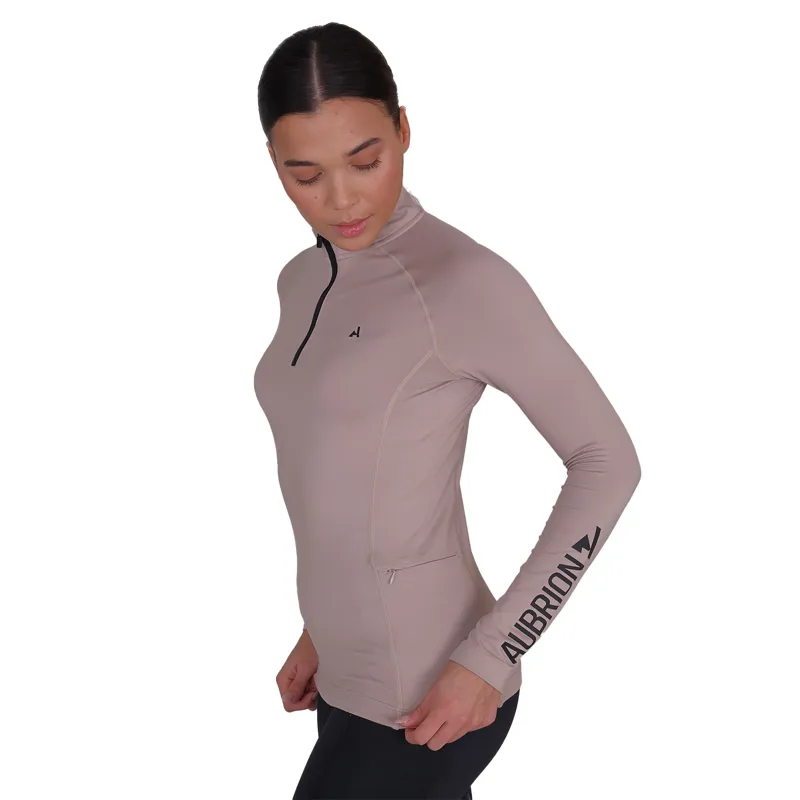 Aubrion React Womens Winter Long Sleeve Baselayer - Sand-5