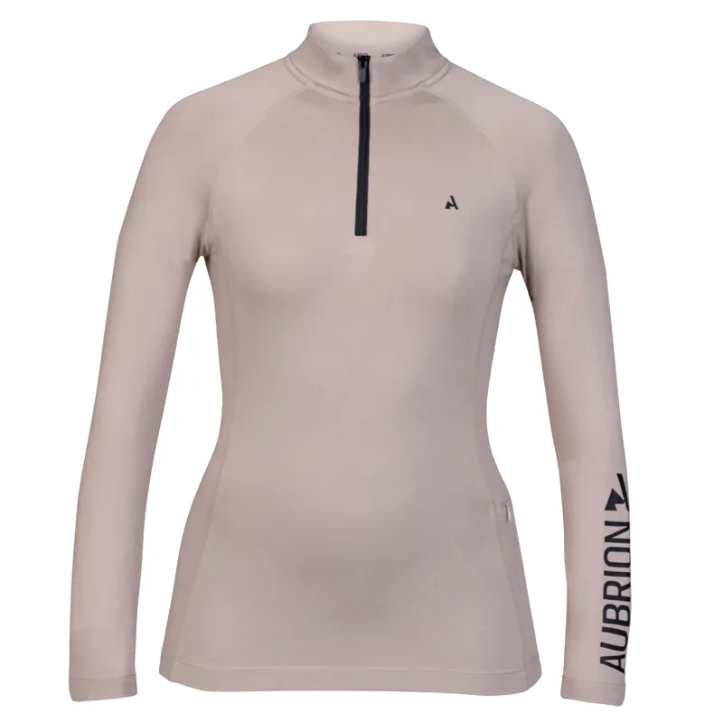 Aubrion React Womens Winter Long Sleeve Baselayer - Sand-2