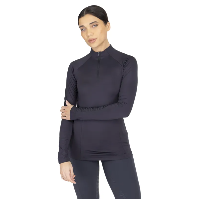 Aubrion React Womens Winter Long Sleeve Base Layer - Charcoal-5