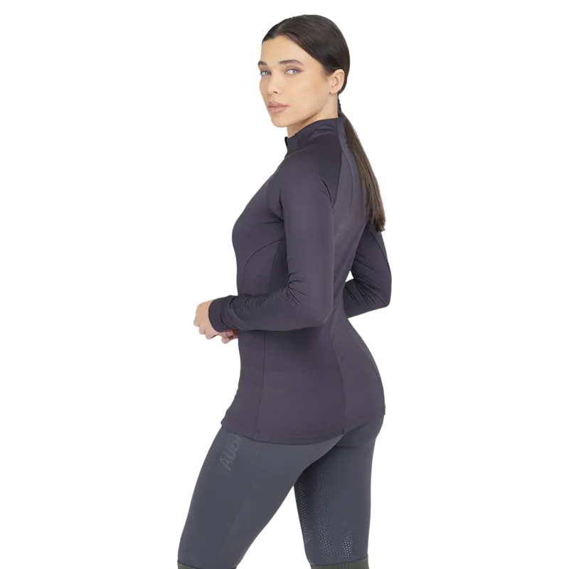 Aubrion React Womens Winter Long Sleeve Base Layer - Charcoal-2