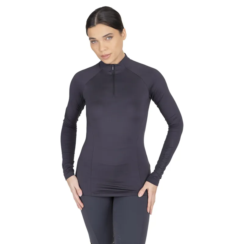 Aubrion React Womens Winter Long Sleeve Base Layer - Charcoal-1