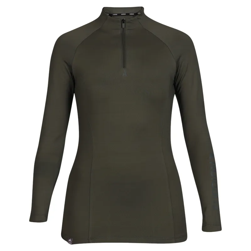 Aubrion React Womens Winter Long Sleeve Base Layer - Khaki-4