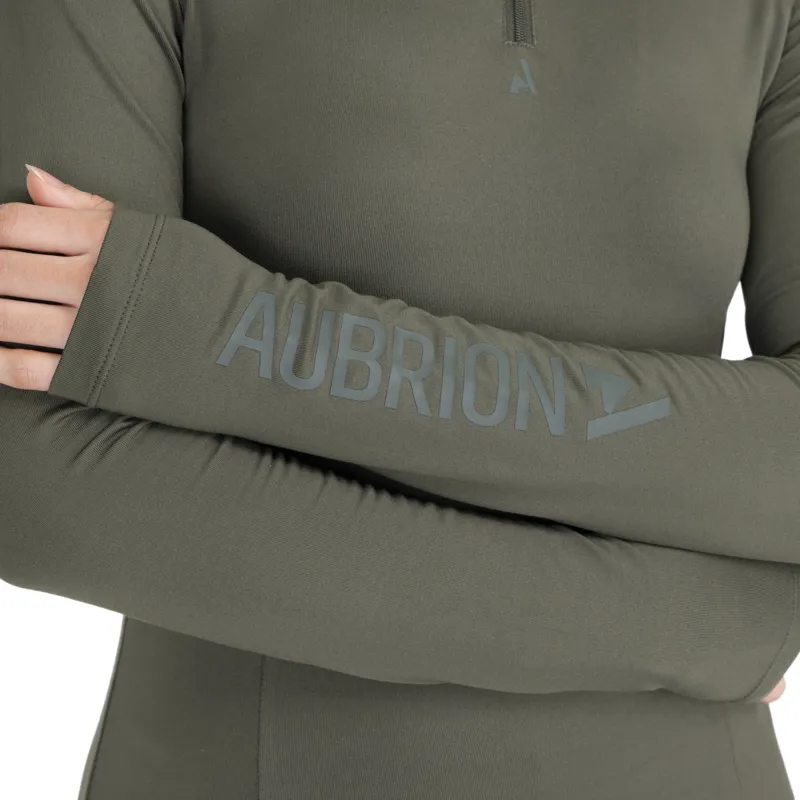 Aubrion React Womens Winter Long Sleeve Base Layer - Khaki-8