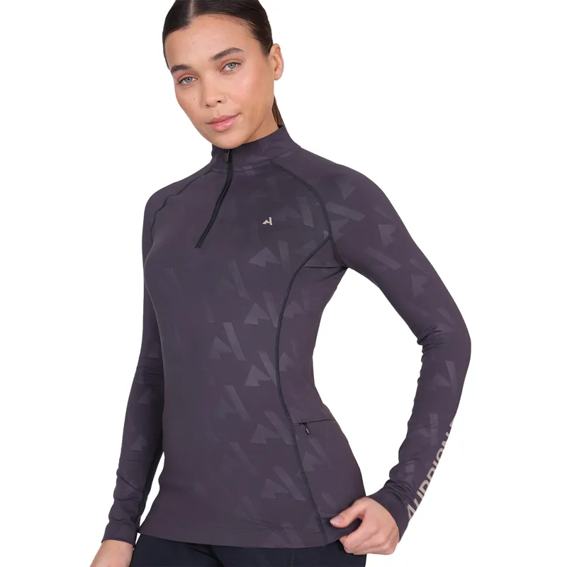 Aubrion React Womens Winter Long Sleeve Baselayer - Shadow-5