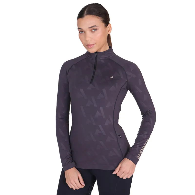Aubrion React Womens Winter Long Sleeve Baselayer - Shadow-3