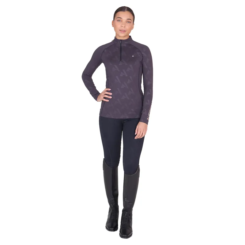 Aubrion React Womens Winter Long Sleeve Baselayer - Shadow-9