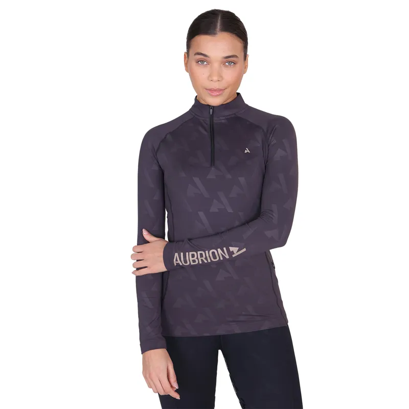 Aubrion React Womens Winter Long Sleeve Baselayer - Shadow
