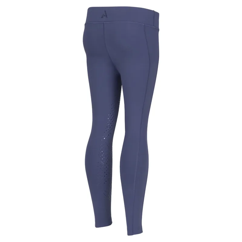 Aubrion React Young Rider Non-Stop Knee Grip Riding Tights - Midnight-2