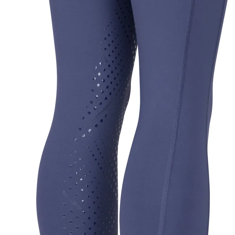 Aubrion React Young Rider Non-Stop Knee Grip Riding Tights - Midnight-3