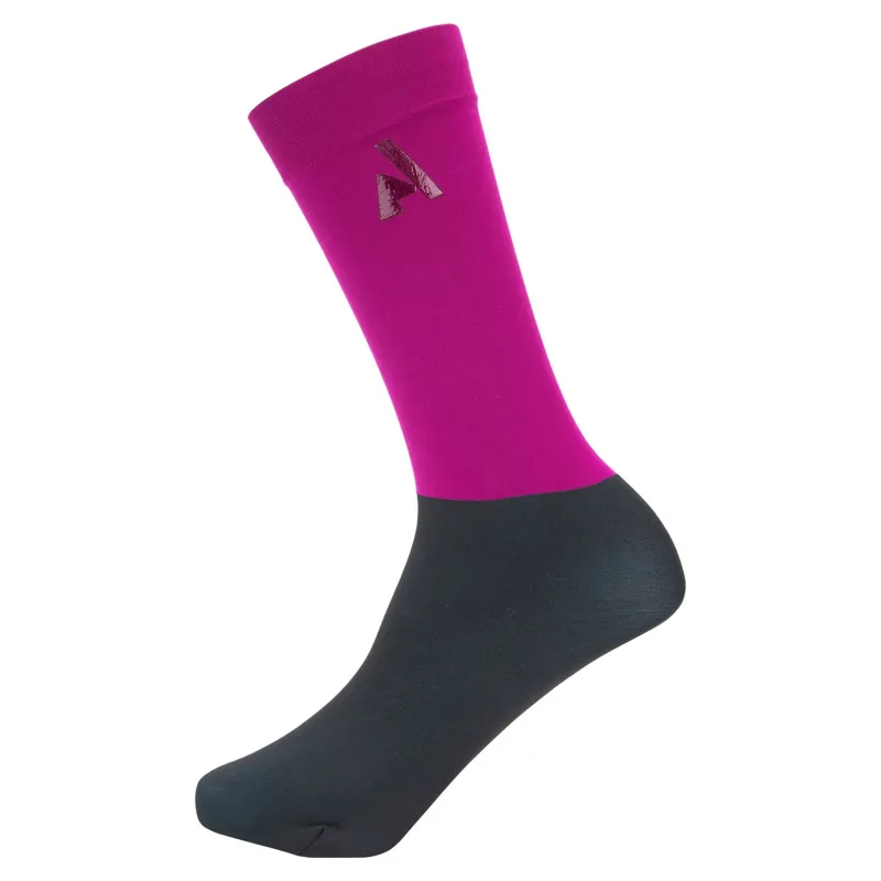 Aubrion React Young Rider Performance Riding Socks - Fuchsia-1