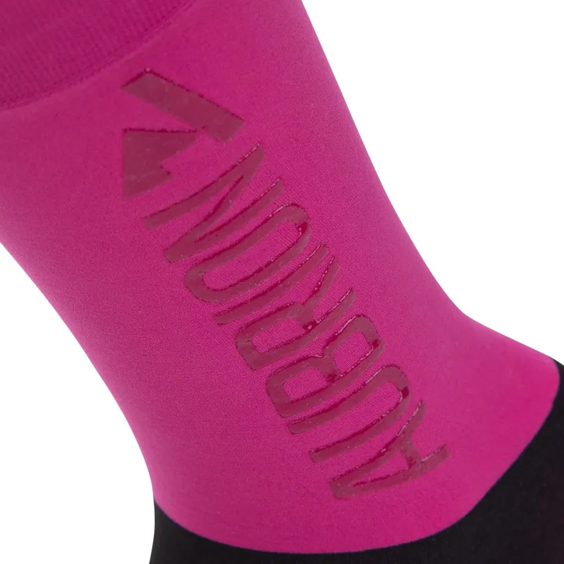 Aubrion React Young Rider Performance Riding Socks - Fuchsia-3