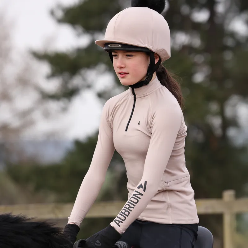 Aubrion React Young Rider Winter Base Layer - Sand