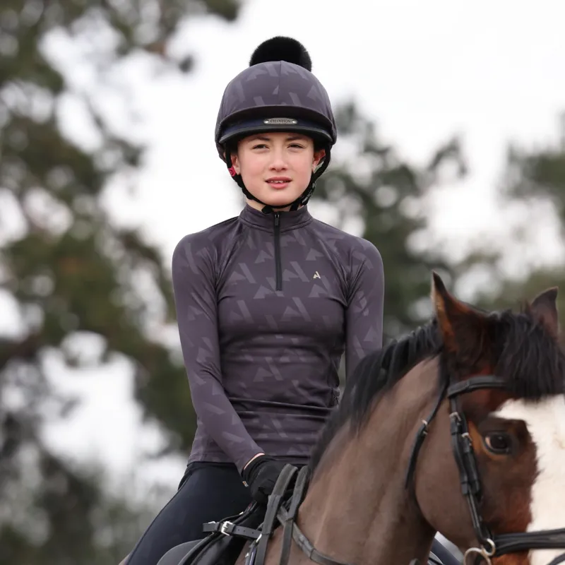 Aubrion React Young Rider Winter Base Layer - Shadow