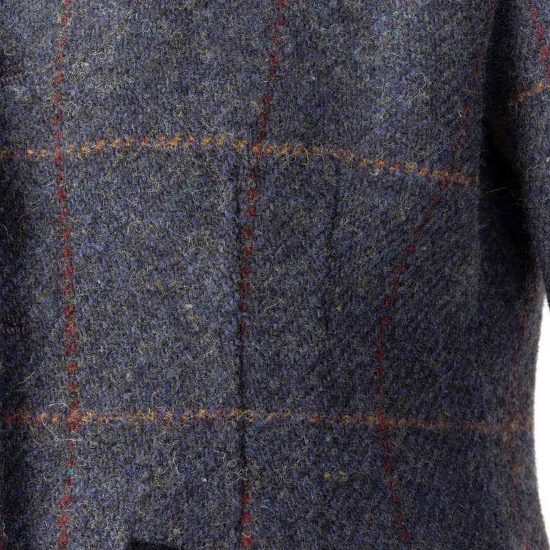 Aubrion Saratoga Junior Tweed Show Jacket - Juniper/Navy Check-10