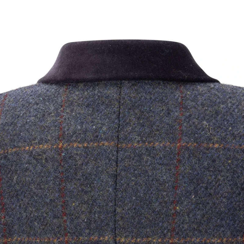 Aubrion Saratoga Junior Tweed Show Jacket - Juniper/Navy Check-5