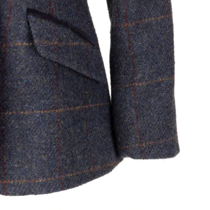 Aubrion Saratoga Junior Tweed Show Jacket - Juniper/Navy Check-6