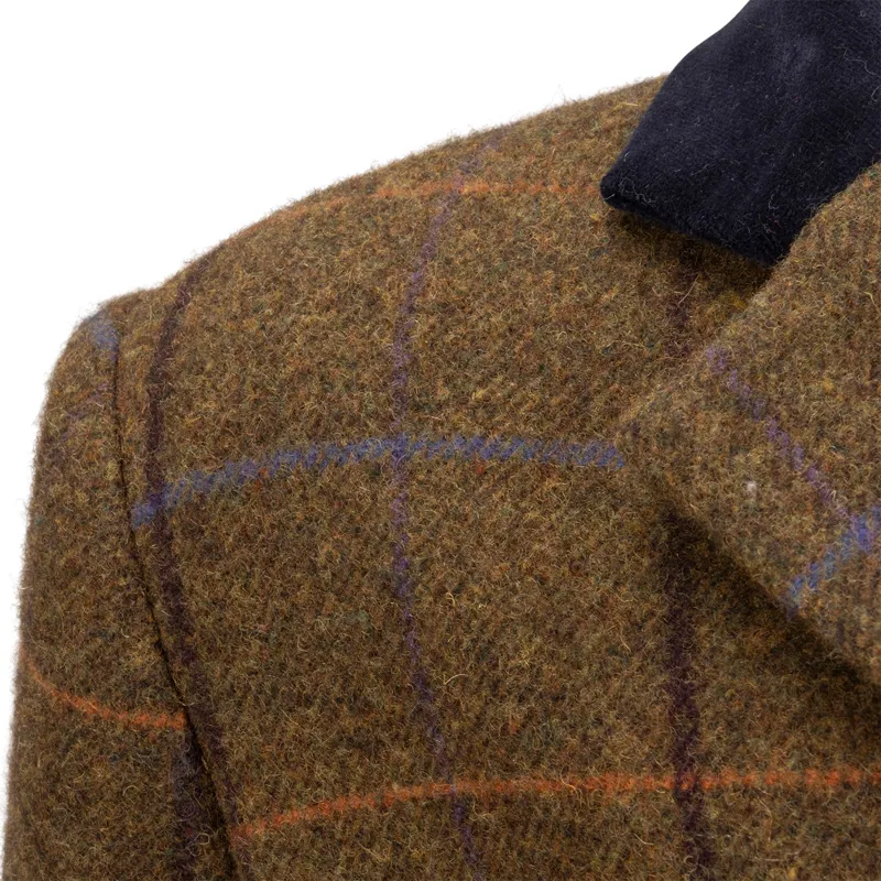 Aubrion Saratoga Junior Tweed Show Jacket - Oak Brown-1