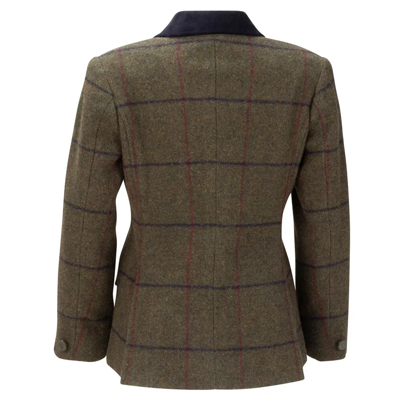 Aubrion Saratoga Junior Tweed Show Jacket - Spruce Green-1