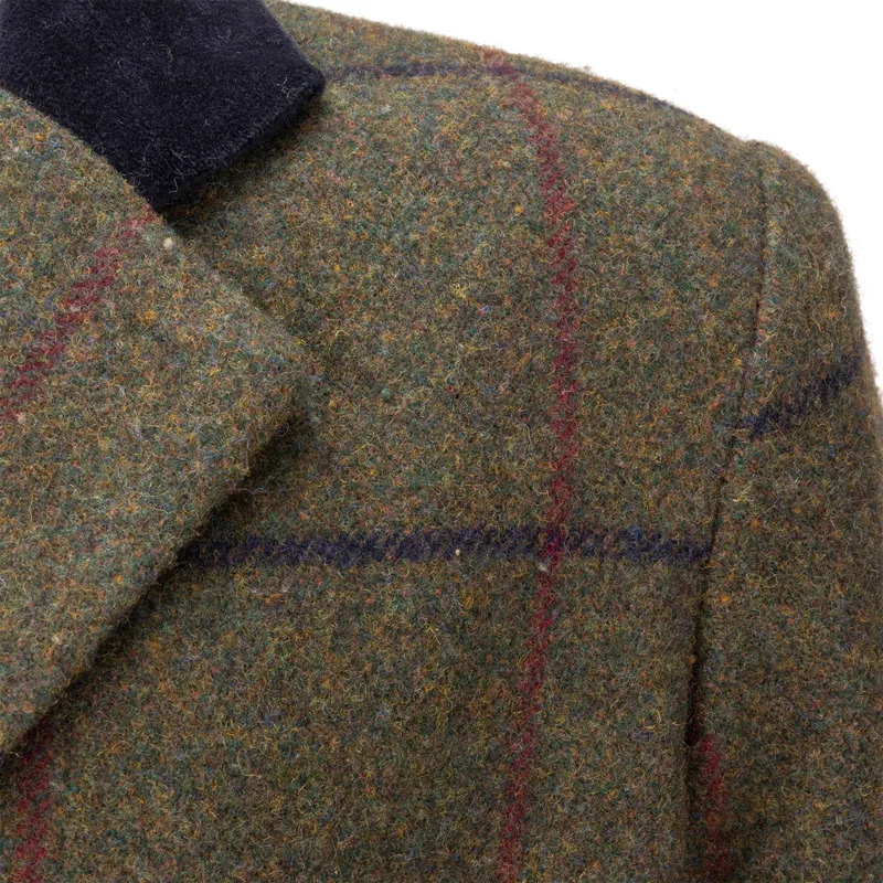 Aubrion Saratoga Junior Tweed Show Jacket - Spruce Green-5