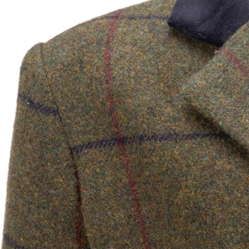 Aubrion Saratoga Junior Tweed Show Jacket - Spruce Green-6
