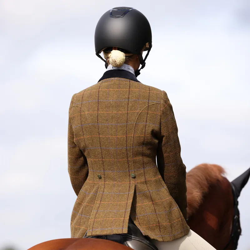 Aubrion Saratoga Ladies Tweed Show Jacket - Oak Brown-5