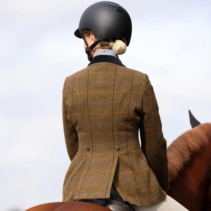 Aubrion Saratoga Ladies Tweed Show Jacket - Oak Brown-6