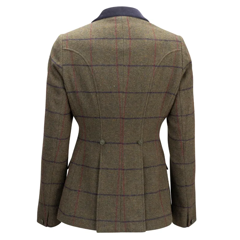 Aubrion Saratoga Womens Tweed Show Jacket - Spruce Green-2