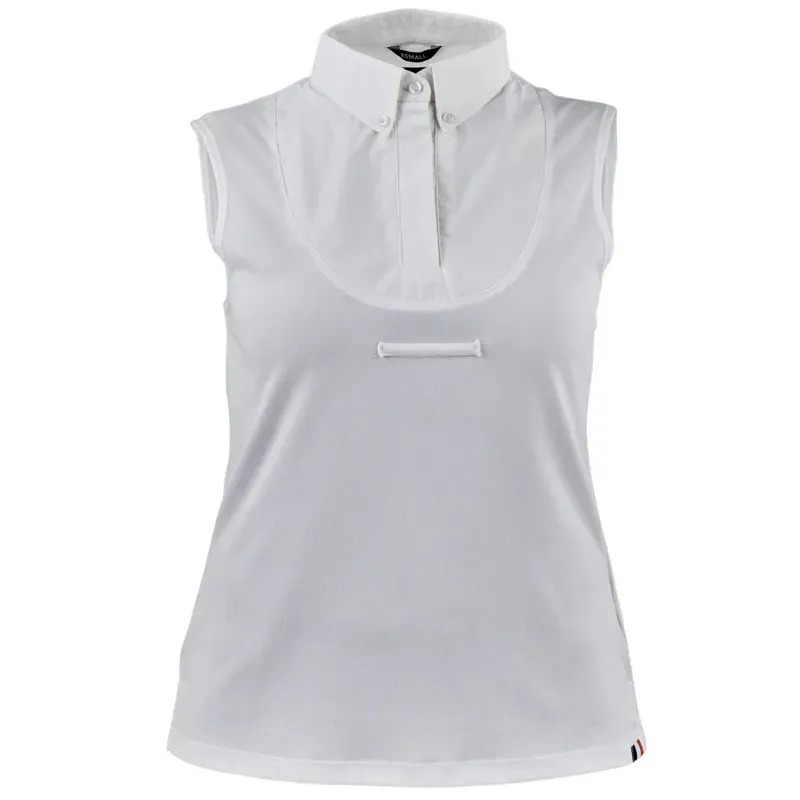 Aubrion Sleeveless Tie Womens Show Shirt - White-1