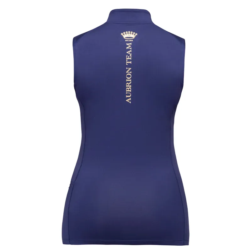 Aubrion Team Ladies Sleeveless Base Layer - Midnight-4