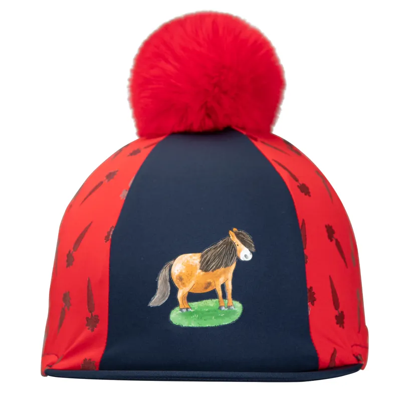 Winnie and Me Hat Silk - Navy/Red-2