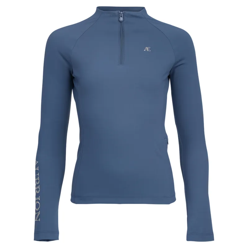 Aubrion Equestrian Young Rider Winter Base Layer - Estate Blue-4