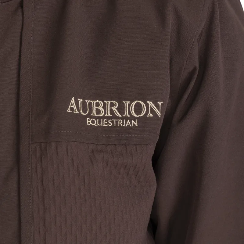 Aubrion Equestrian Women's Waterproof Winter Riding Coat - Espresso-7