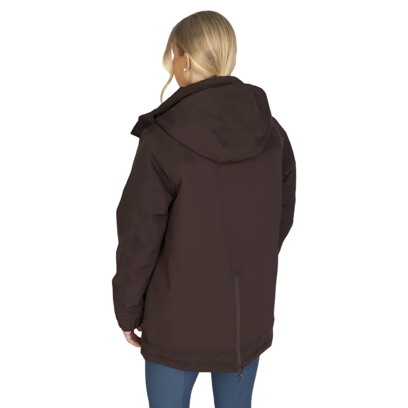 Aubrion Equestrian Women's Waterproof Winter Riding Coat - Espresso-1