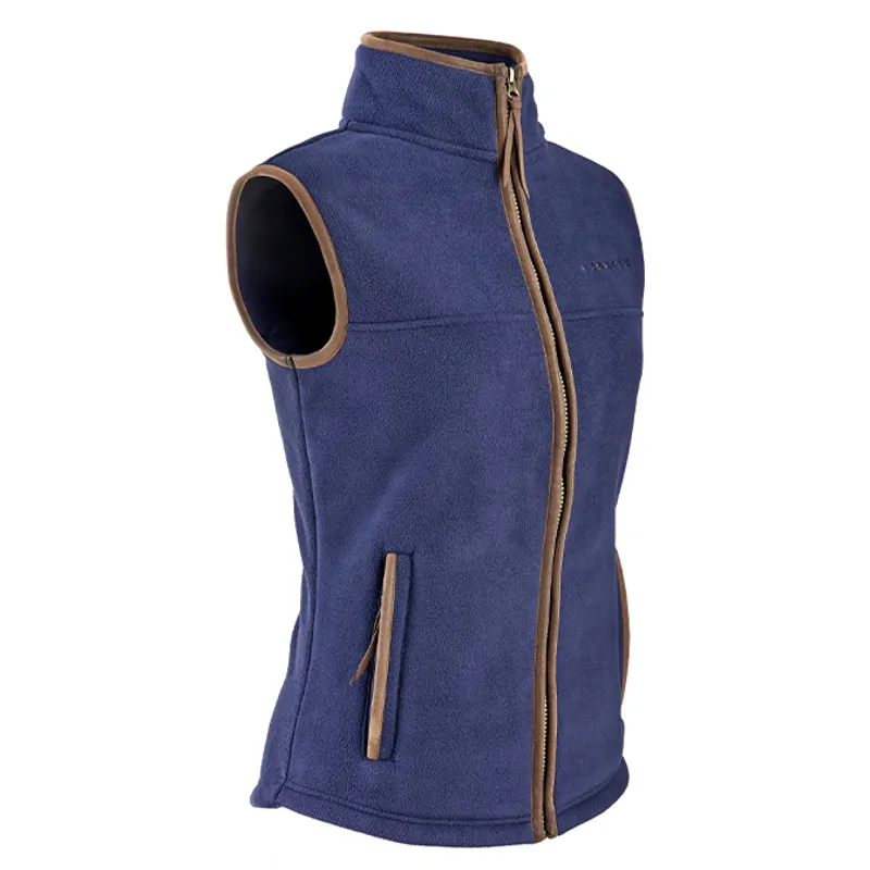 Aubrion Core Young Rider Fleece Gilet - Navy-1