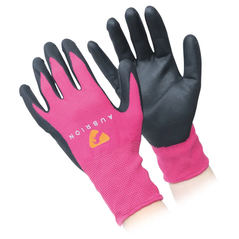 Pink work gloves discount