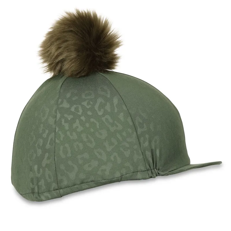 Aubrion Leopard Print Hat Cover - Green-1