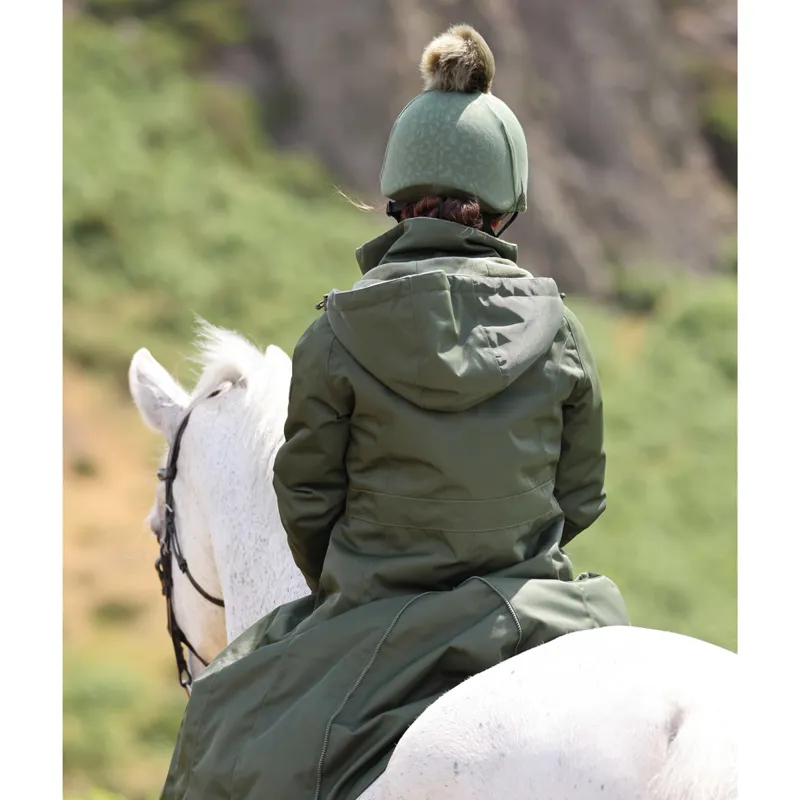 Aubrion Leopard Print Hat Cover - Green-3