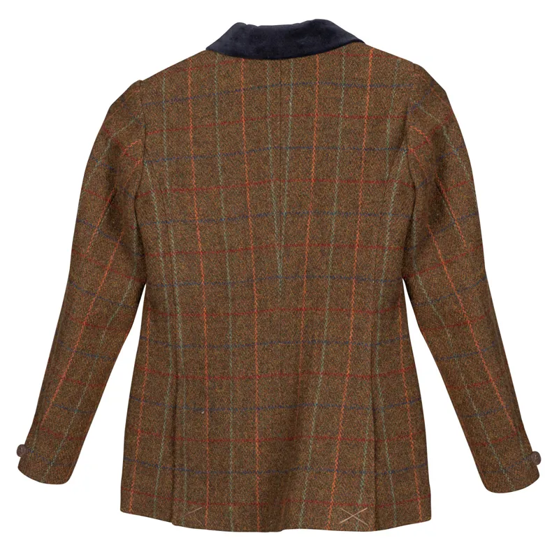 Aubrion Saratoga Childs Tweed Show Jacket - Rust Check-1