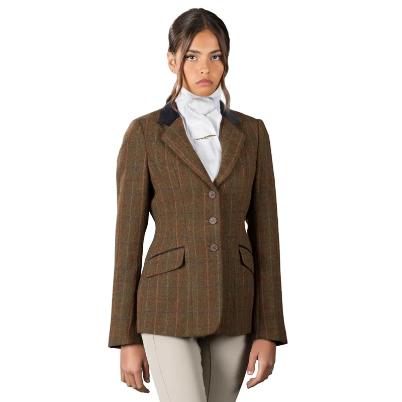 Aubrion Saratoga Ladies Tweed Competition Jacket Rust Check